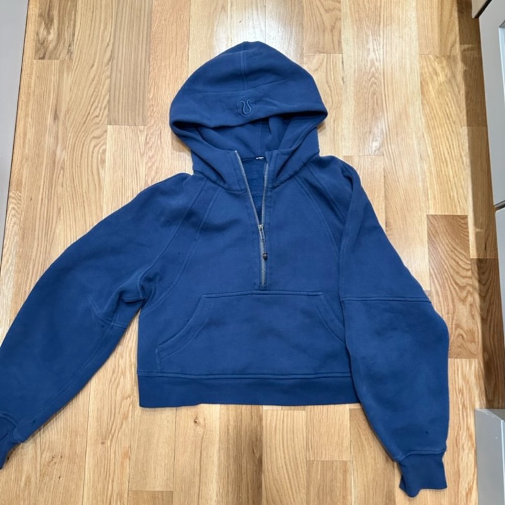Lululemon Scuba half zip hoodie sweatshirt (Navy) (M/L)